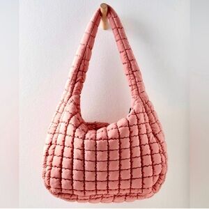 NEW Free People FP Movement Quilted Carryall In Ballet Slipper Pink